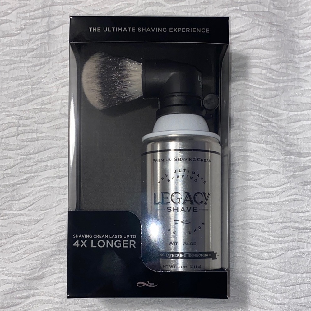 Silver Shaving Cream with Brush